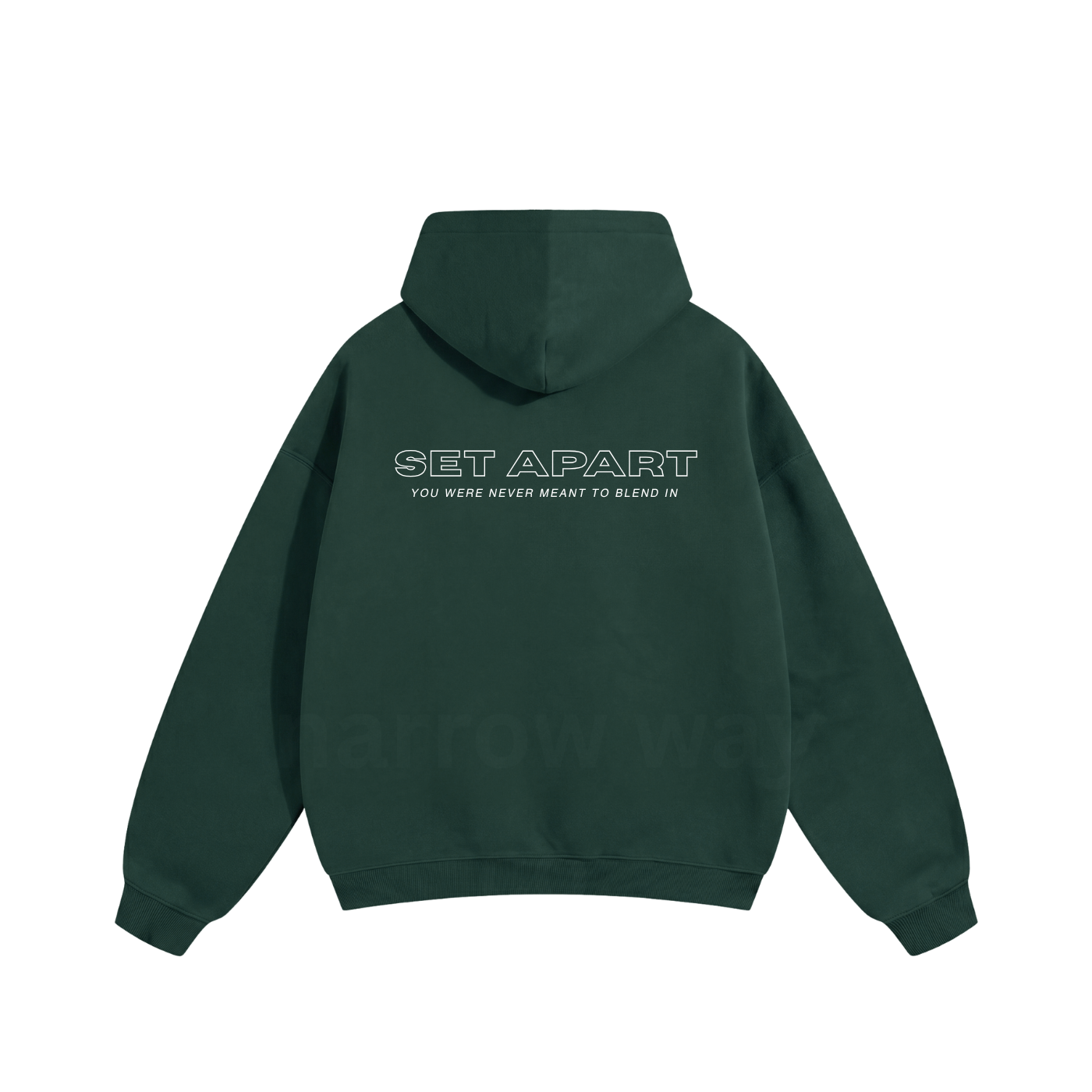 EDEN GREEN OVERSIZED FLEECE SET APART HOODIE