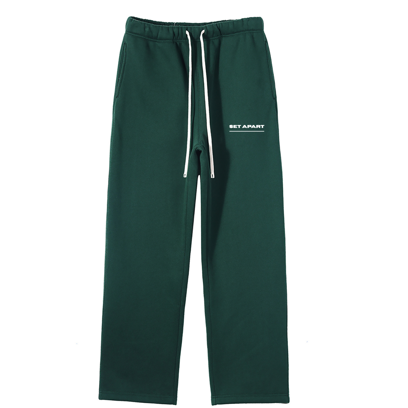EDEN GREEN SET APART STRAIGHT LEG SWEATPANTS