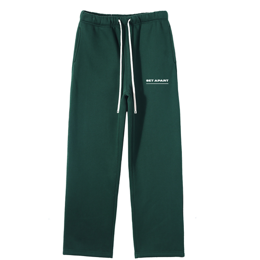 EDEN GREEN SET APART STRAIGHT LEG SWEATPANTS