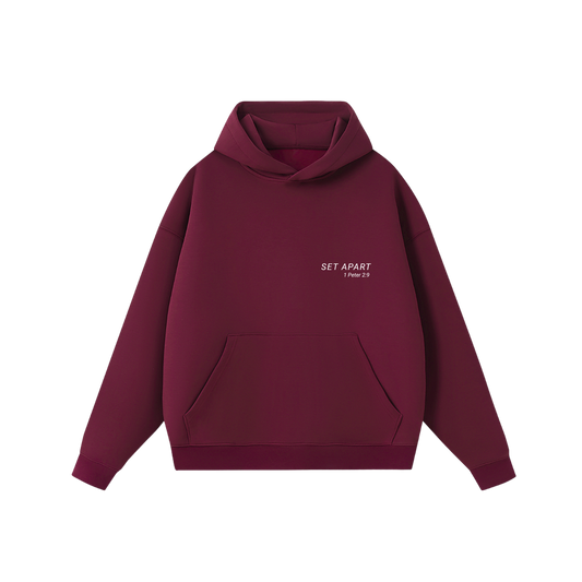 BLACK CHERRY HEAVY BLEND SET APART HOODIE